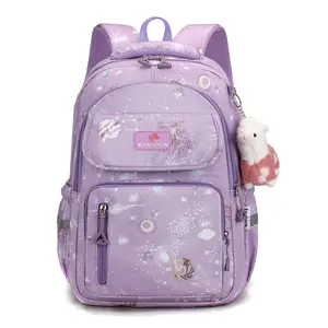 Waterproof School Backpack For Kids Wholesale Cartoon Printing Bags Girls Durable Nylon Travelling Backpack Kids Boys