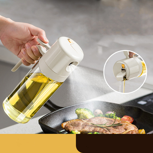 Bouteille vide en <span class=keywords><strong>verre</strong></span> <span class=keywords><strong>de</strong></span> 180 ml et 550 ml pour huile d'olive, distributeur d'huile pour cuisine, salade, grillades, vaporisateur d'huile avec boîte personnalisée – Stock usine - Product Image 2