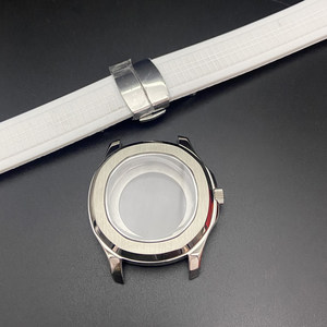 Correa de Reloj de Goma con Cierre de Mariposa y Cristal de Zafiro Azul de 32 mm, Precio de Fábrica en China - Product Image 6