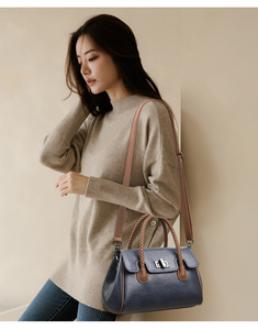 Sac à bandoulière de luxe en cuir PU de haute qualité pour femme, sac fourre-tout, sac à main de créateur pour femme, vente en gros - Product Image 2
