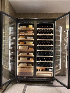 Humidor à cigares Raching Sd800 à double porte et armoire réfrigérée à vin, meuble de rangement multifonction Sd800 - Product Image 4