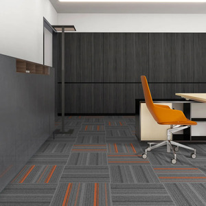 Luxury Polypropylene Loop Pile <b>Puzzle</b> Rectangle Tiles 50x50 High Traffic Commercial Office Carpet Tiles for Home Commercial - Product Image 1