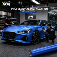 Película de TPU de Instalación en Húmedo, Colorida, Autoadhesiva, para Proteger Todo el Cuerpo del Automóvil, 7.5mil, de Lujo, con Protección Infrarroja