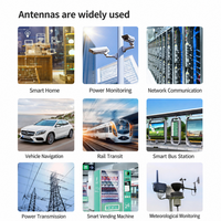 Antenne WiFi 4G 433 MHz, antenne externe omnidirectionnelle en caoutchouc pliable de petite taille pour routeur sans fil