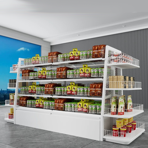 Estante de aperitivos de góndola de Metal resistente para exhibición de tienda de conveniencia Construcción de un solo lado de doble cara Exhibición de venta de supermercado - Product Image 3