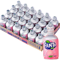 Boissons à base de cola exotiques gazéifiées japonaises de 300ml avec des saveurs de pêche, de raisin et de fruits