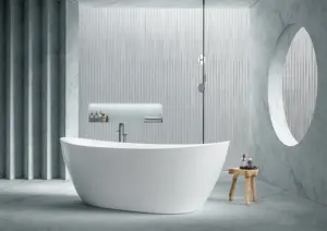 Modern Teen Oval Freestanding ammollo vasca da bagno in acrilico bagno vasche da bagno per la pulizia dell'interno