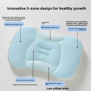 Almohada Ergonómica para Bebé Más Vendida, Soporte Cervical con Zonas de Espacio para Niños Pequeños de 6 Meses a 6 Años, Fibra de Poliéster Transpirable para Todas las Estaciones - Product Image 3