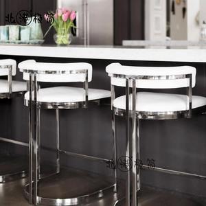 Taburetes Altos Modernos de Lujo de Hierro de Alta Calidad <span class=keywords><strong>para</strong></span> Barra y Mostrador <span class=keywords><strong>para</strong></span> Sala de Estar - Product Image 4