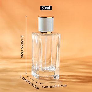 Transparent <b>Empty</b> Round Customize 20ml 30ml 50ml Perfume Glass <b>Spray</b> <b>Bottles</b> for Fragrance Packing Container - Product Image 2
