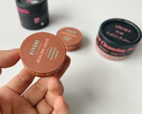 Vente en gros Emballage en carton cylindre de crème recyclée Petits contenants d'huile essentielle Mini pot de lotion cosmétique en papier kraft pour maquillage