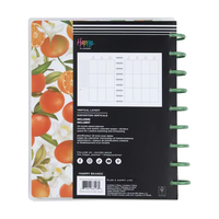 Carnet à couverture rigide en cuir et papier personnalisé 2026 avec reliure à feuilles mobiles – Option cadeau – Agenda quotidien/mensuel et livre de recettes