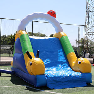 야외 재미 공룡 어린이 풍선 슬라이드 경비원 자이언트 건조 슬라이드 놀이터 판매 - Product Image 5