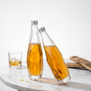 Botella <span class=keywords><strong>de</strong></span> Vidrio Multifacética Cortada a Medida, Resistente a la Presión, con Tapa Metálica <span class=keywords><strong>de</strong></span> Rosca para Bebidas Carbonatadas, Vodka, Ginebra, Whisky - Product Image 6