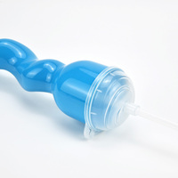 Nouveauté Gobelet à smoothies et slush en verre torsadé magique de 800 ml (28 oz) avec paille en plastique, jetable pour fêtes
