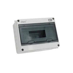 ZOII HT 5/8/12/15/18/24 WAY Waterproof IP65 PC Plastic Electrical Junction Box MCB Switch Panel Mounted Distribution Box