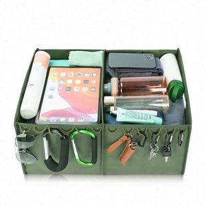 Free Sample Custom Logo Portable Collapsible Multi Compartment Car Storage <b>Box</b> Auto Car Trunk Organizer for SUV Car Accessories - Product Image 4
