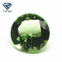 Lot de 20 bijoux en verre à facettes, formes riches en verre cristal, vert apple, vente en gros
