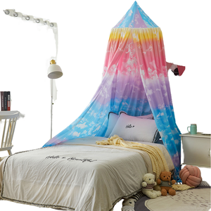 Nouvelle conception 2025 – Rideaux <span class=keywords><strong>de</strong></span> <span class=keywords><strong>lit</strong></span> coniques occultants et moustiquaires en polyester 100 % couleur arc-en-<span class=keywords><strong>ciel</strong></span> pour enfants - Product Image 1