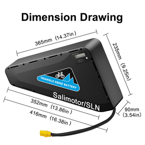 Casing keras segitiga 48V 60 Volt 72V 52 Volt 21Ah 25ah 28.8Ah 35AH baterai tas 52 V baterai casing lunak sepeda segitiga - Product Image 6