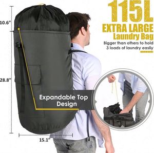 Free Sample Heavy Duty Extra Large Portable Backpack <b>Laundry</b> <b>Bag</b> - Product Image 3