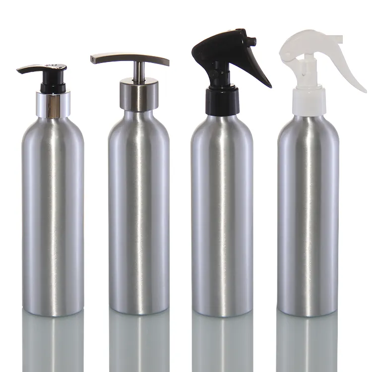Hot Sell 9Oz 10Oz Silver Metal Aluminum Bottle With Spray