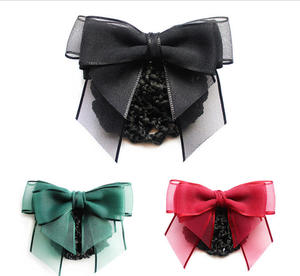 Bandeau professionnel élégant et simple pour femmes, idéal pour les hôtesse de l'air et les infirmières, avec poche en filet - Product Image 2