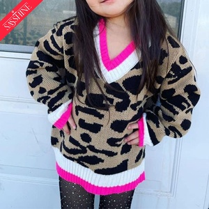 <span class=keywords><strong>Maglione</strong></span> Pullover a maglia con stampa leopardata per autunno e inverno - Product Image 5