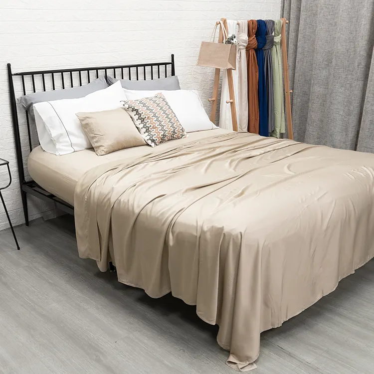 Wholesale China bedsheets plain dyed pattern badsheet king size bedding set design kid bed set