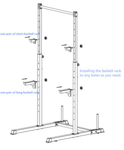 Jaulas de acero para uso doméstico, equipo de gimnasio, levantamiento de pesas, Power Squat <span class=keywords><strong>Rack</strong></span> - Product Image 2