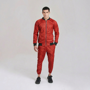 Black Breathable Animal Paisley Retro 90s Shell Suit 2 1 <b>Tracksuit</b> Unisex Summer Lightweight Vintage Disco Windbreaker Costume - Product Image 1