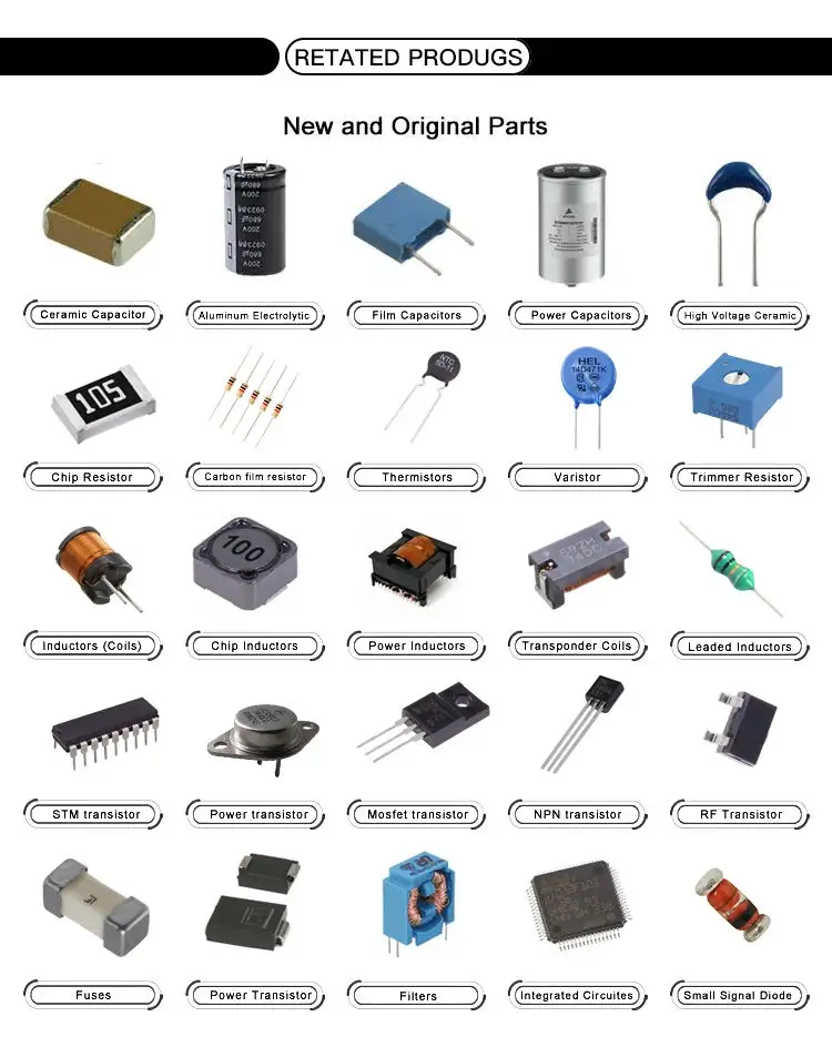 Daftar Bom untuk Layanan Satu Atap Komponen Elektronik, Ic, Dioda, Triode, Transistor, Kapasitor, Dll.