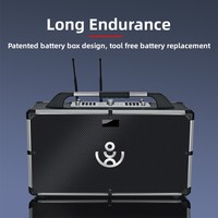 Enceinte Bluetooth portable puissante Sinoband Apls Pro 500W avec USB/TF/AUX, subwoofer intégré pour la maison et les fêtes