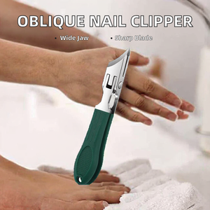 ที่ตัดเล็บแบบเฉียงเปิดขนาดใหญ่ของแท้อุปกรณ์ตัดเล็บแบบเดี่ยวมีร่องโค้งออกแบบให้มีความหนาป้องกันการกระเด็น - Product Image 2