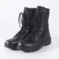Bottes de chasse en cuir de vachette Panama TSB15, en daim noir, avec fermeture éclair latérale et trous de ventilation, fabriquées en Chine et au Guatemala