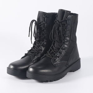 Bottes de chasse en cuir de vachette Panama HPB1009, en daim noir, avec fermeture éclair latérale et trous de ventilation - Product Image 3
