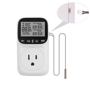 Điều khiển nhiệt độ ổ cắm nhiệt chúng tôi cắm với bộ đếm thời gian chuyển đổi sưởi ấm làm mát cho tủ lạnh nuôi trồng thủy sản - Product Image 1