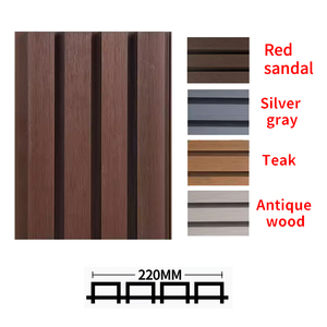 Panneau mural extérieur en bois plastique composite coextrusion pour revêtement décoratif treillis jardin maison panneaux de clôture de confidentialité - Product Image 4