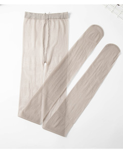 Collants noirs purs uniformes fins en gros, collants lisses sans couture, base en soie douce, collants unis incassables imprimés de flocage personnalisés - Product Image 5