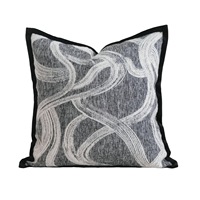 Housse de coussin décorative carrée 45x45 cm, fermeture éclair, en jacquard de luxe, style vintage, faite à la main, vente chaude
