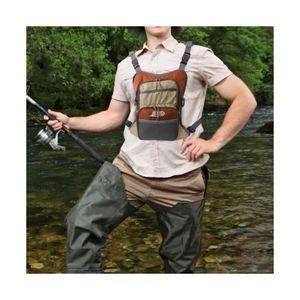 Chaleco de Pesca con Bolsillos con Cierre y Lazos de Seguridad para Organización de Equipo de Pesca con Mosca y Acceso Rápido - Product Image 1