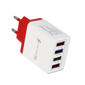 <span class=keywords><strong>Chargeur</strong></span> de Téléphone personnalisé 4USB Couleur Téléphone Portable Portable Voyage 3A <span class=keywords><strong>Chargeur</strong></span> Bouchons - Product Image 2