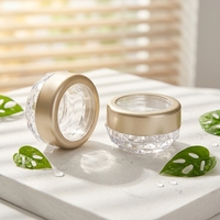 Pot vide transparent pour poudre à ongles, 3g, avec couvercle mat, pour emballage de paillettes, vente en gros