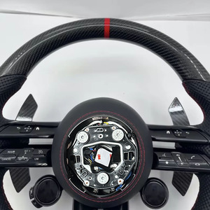 Volant en fibre de carbone pour Mercedes-Benz W206 W213 G500 G350 G55 G63 W205 W222 W204, passage du modèle ancien au nouveau - Product Image 3