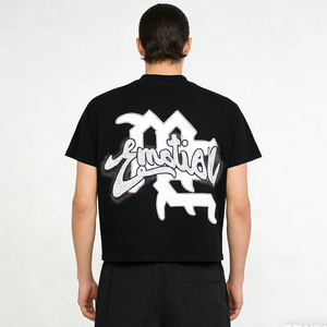 Camisetas de Punto Extra Grandes para Hombre con Estampado Gráfico, Impresión Personalizada, Nuevas al por Mayor, Ajuste Holgado, Ropa Casual de Calle, Camisetas al por Mayor - Product Image 3