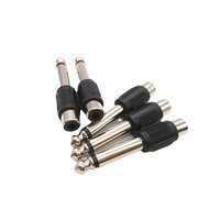 Ses adaptörü 6.35mm 1/4 "erkek Mono fiş RCA kadın 6.5mm AV Jack ses adaptörü konektörü TS ev KTV D6 için