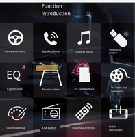 MP5 Mobil 7 inci pemutar MP4 Carplay Hands-free FM Card Insertion Radio terbalik prioritas 7023b
