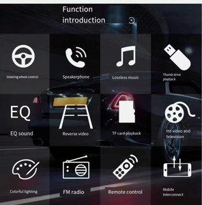 Reproductor MP5 Carplay MP4 de 7 pulgadas para coche, manos libres, tarjeta FM, inserción, amplificador de potencia, Radio, prioridad inversa 7023b - Product Image 5