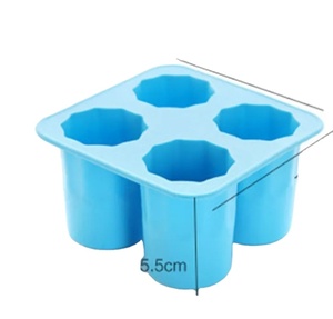 Molde de Silicona para Cubitos de Hielo con Forma de Copa, Bandeja para Hielo, Accesorios para Bebidas de Verano, Bar, Fiesta, Cerveza - Product Image 1