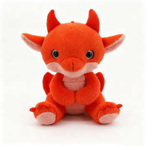 Peluche de dragón personalizado, Peluche de dragón bebé, Peluche de dragón naranja, Peluche de dragón adorable - Product Image 1